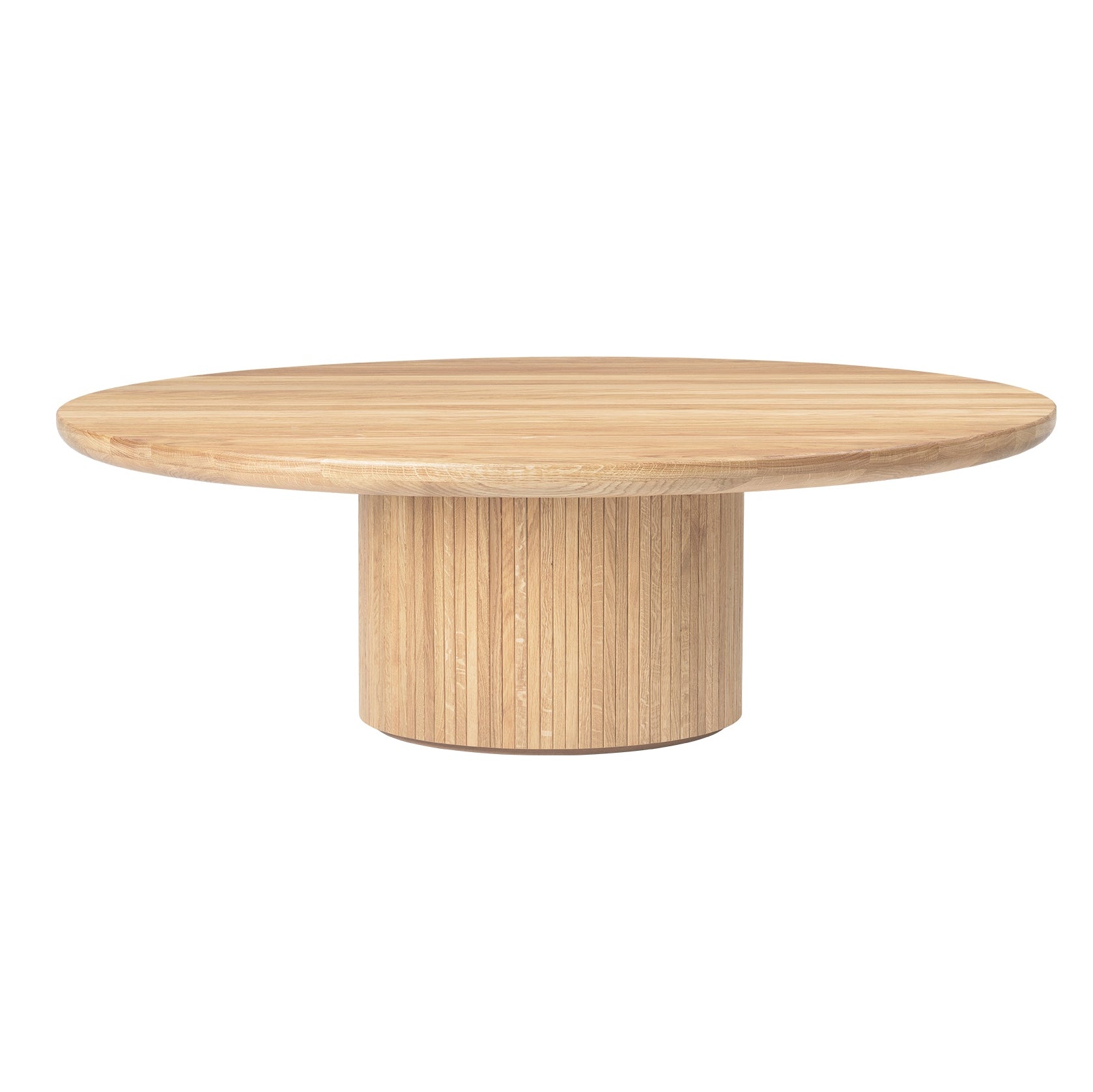 Moon Coffee Table Round - Solid Oak Soap Treated