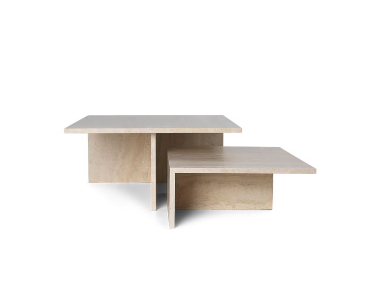 Distinct Grande Duo Coffee Table Travertine