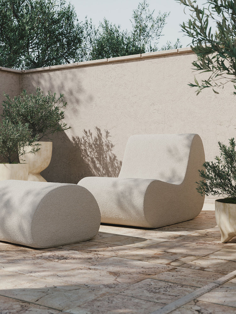 Rouli Center Module Pure Bouclé - Off-white