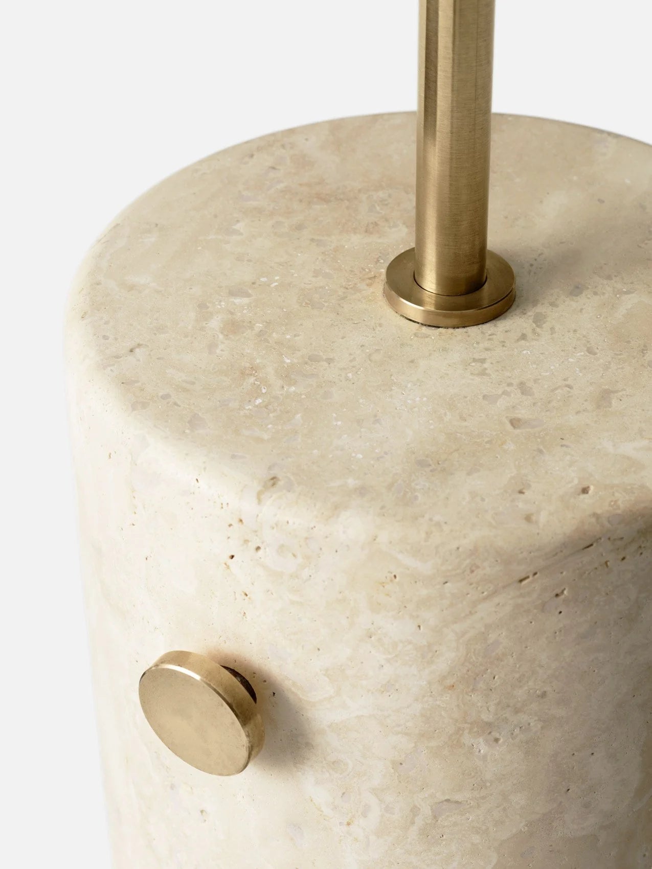 Lampadar JWDA - Travertin | Brushed Brass