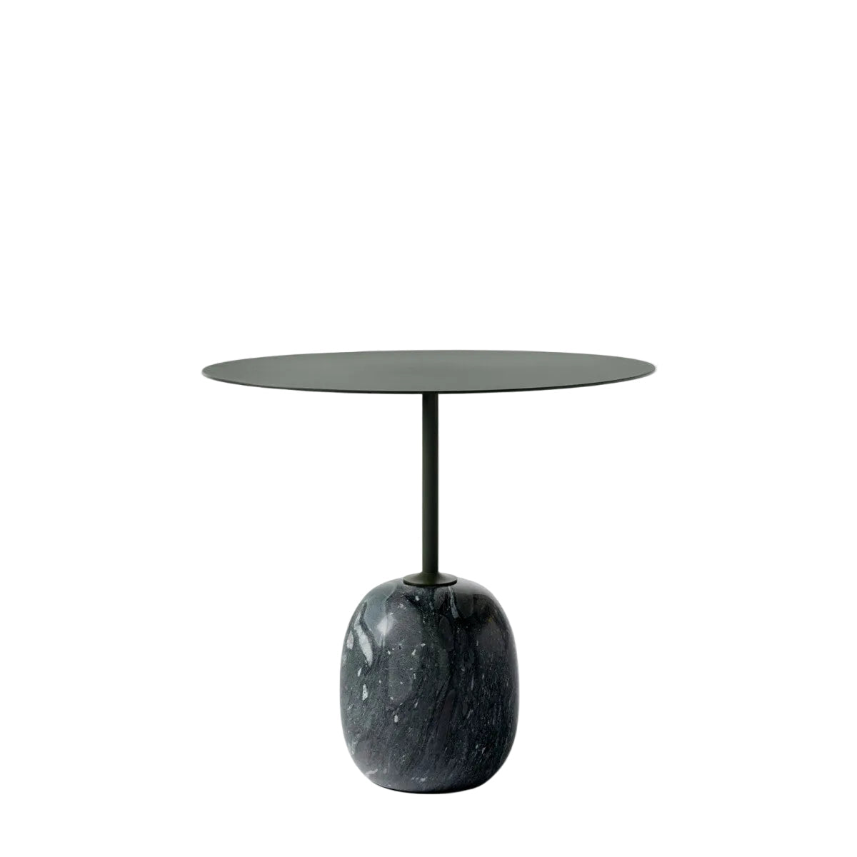 Lato Side Table LN9 Oval - Deep Green & Verde Grigio Marble