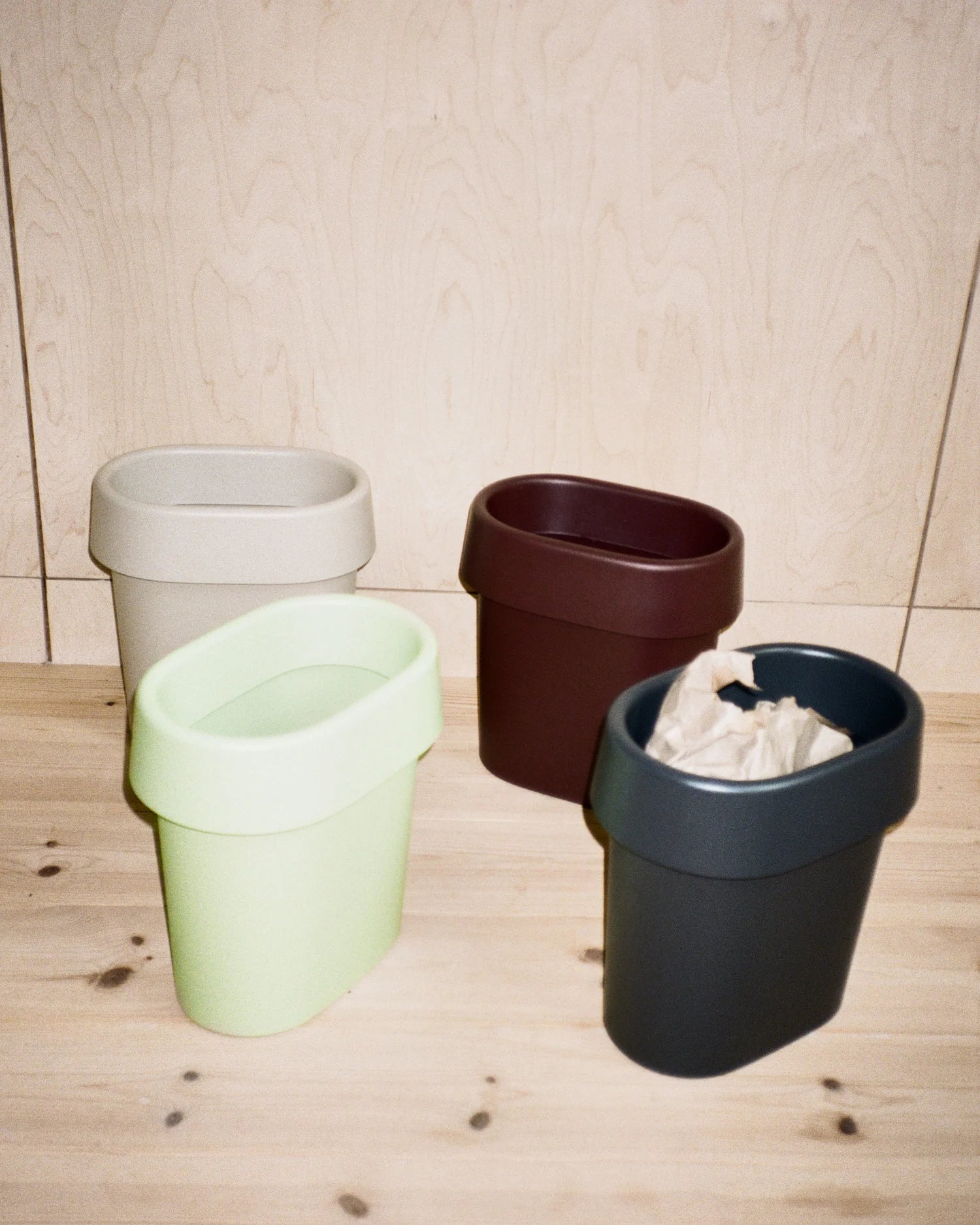Reduce Paper Bin - Dark Red