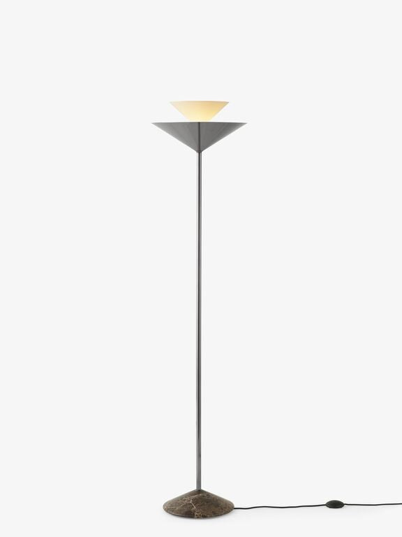 Lampadar Gio LN28 - Emperador Marble and Dark Chrome