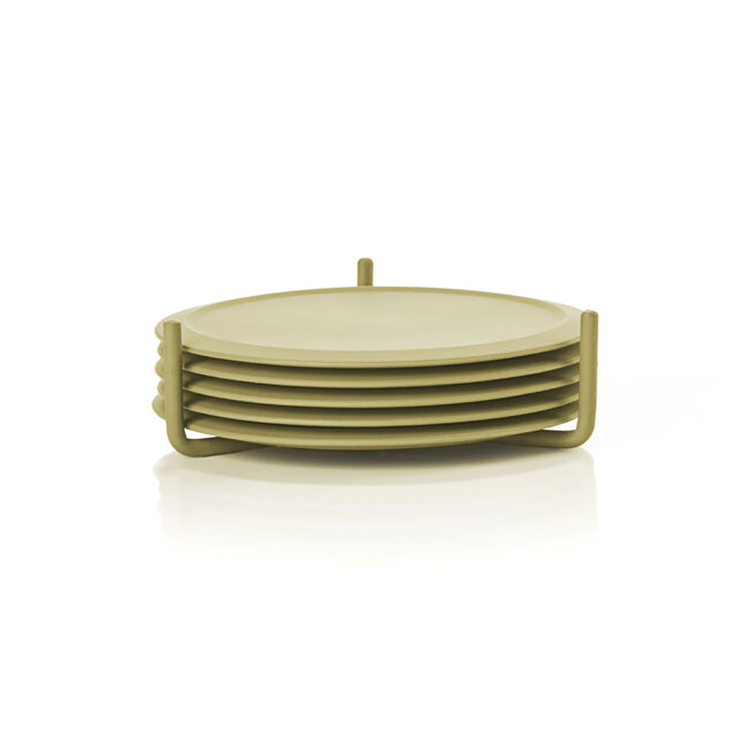 Singles Coasters - Leek Green