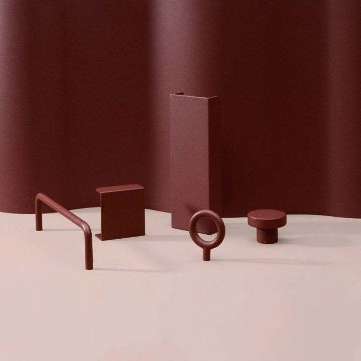 Mâner Circular - Reddish Brown