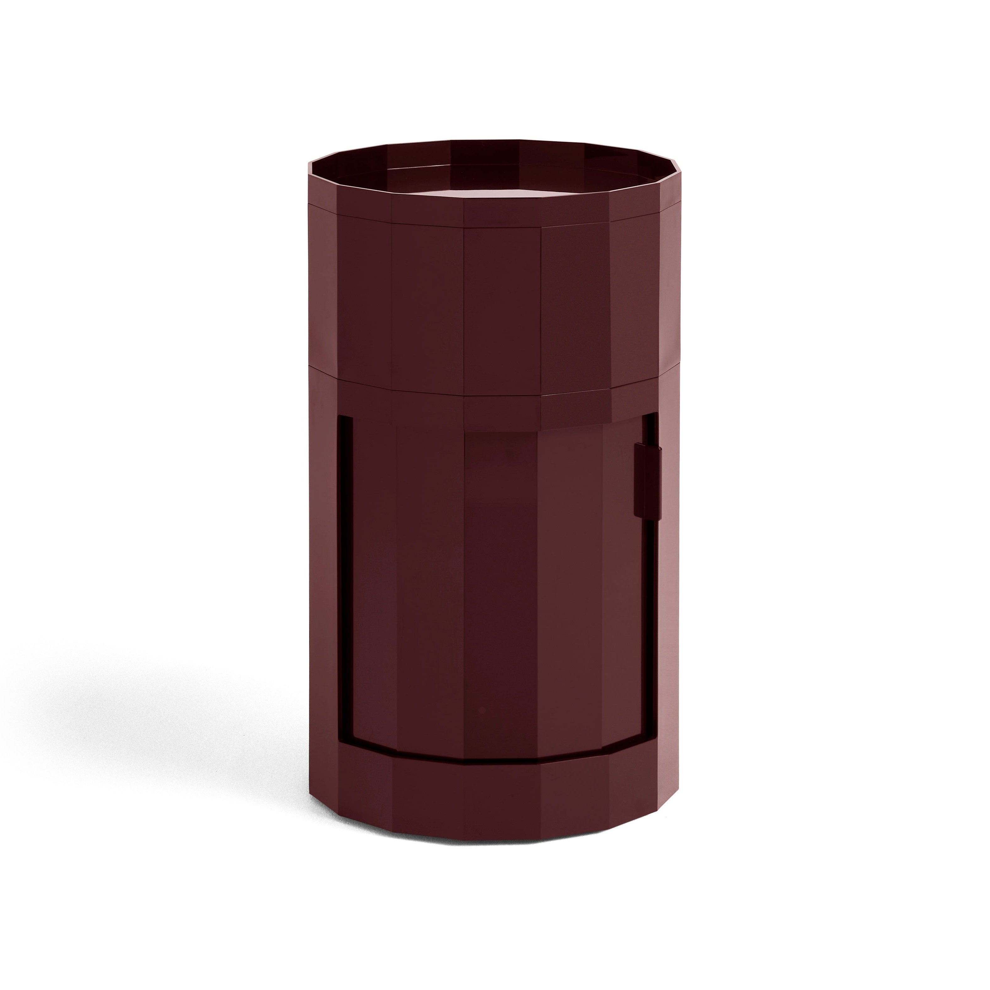 Cabinet Facet 101 cu picioare si roti - Burgundy