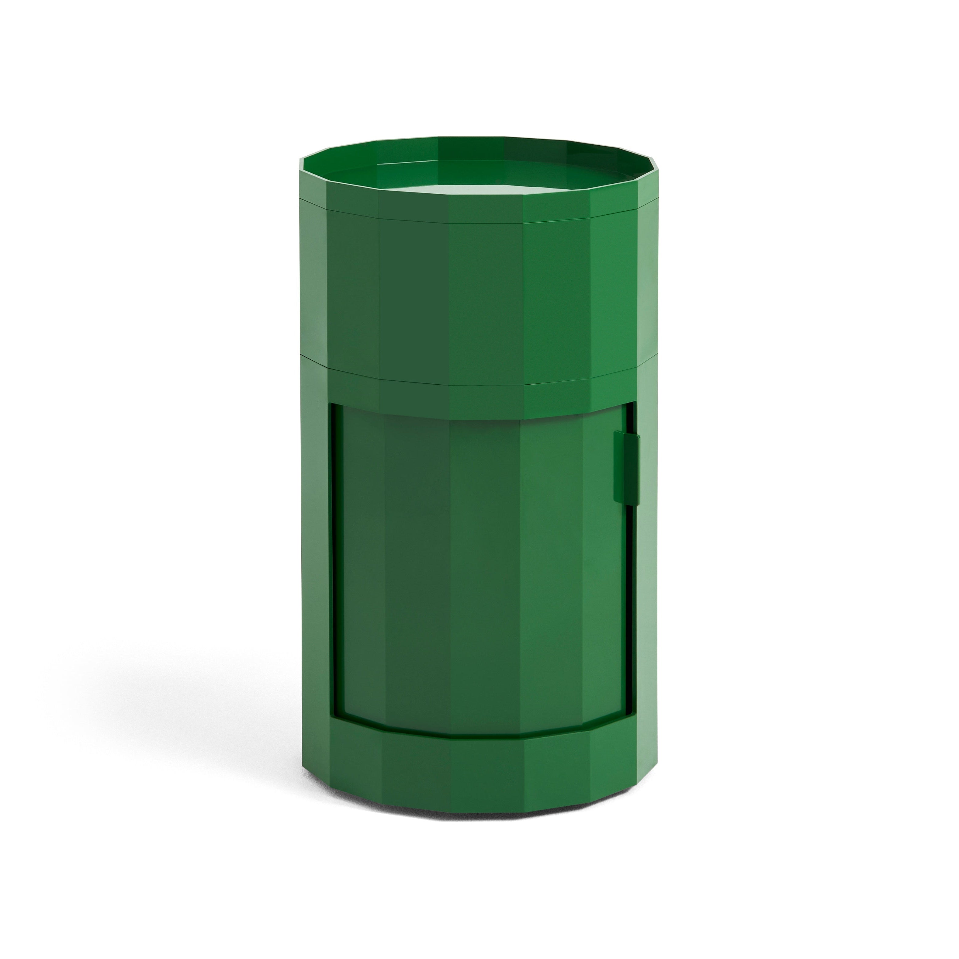 Cabinet Facet 101 cu picioare si roti - Spinach Green