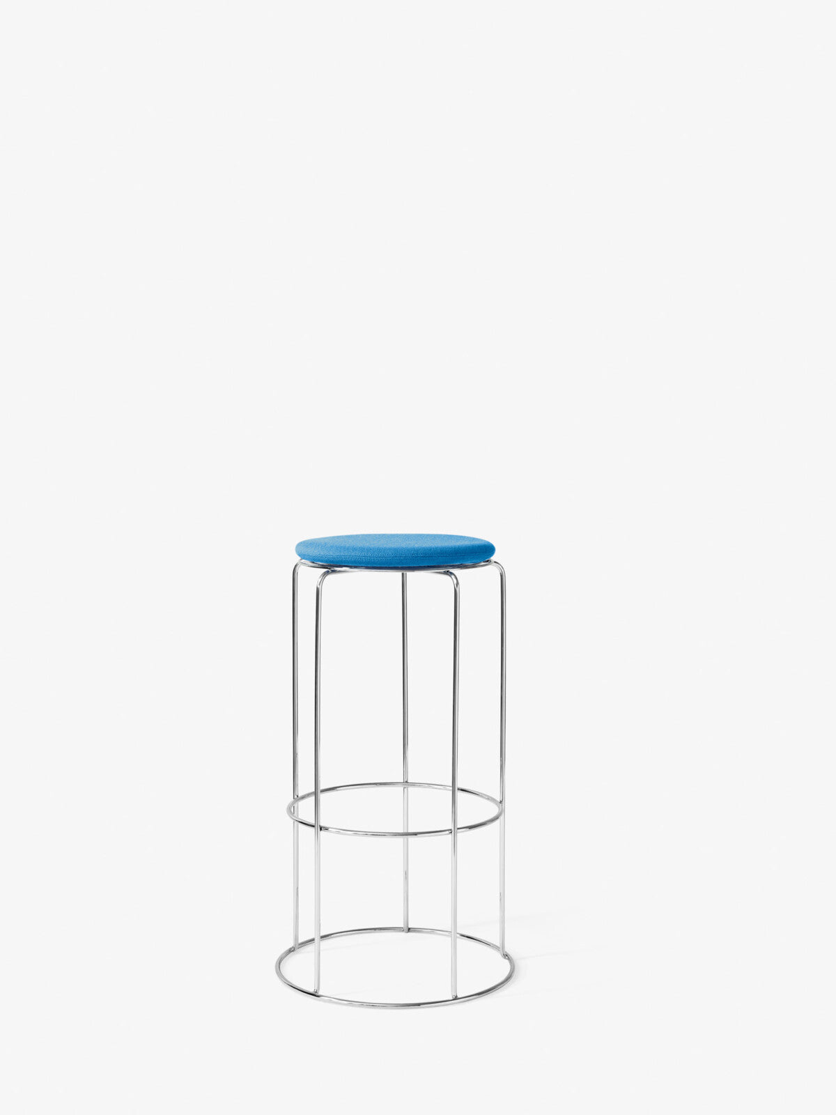 Wire Bar Stool VP16 - Mirror Polished Steel