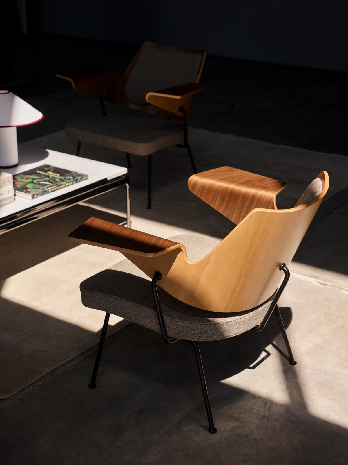 Fotoliu RFH RD8 - Walnut and beech veneer & Hallingdal 227