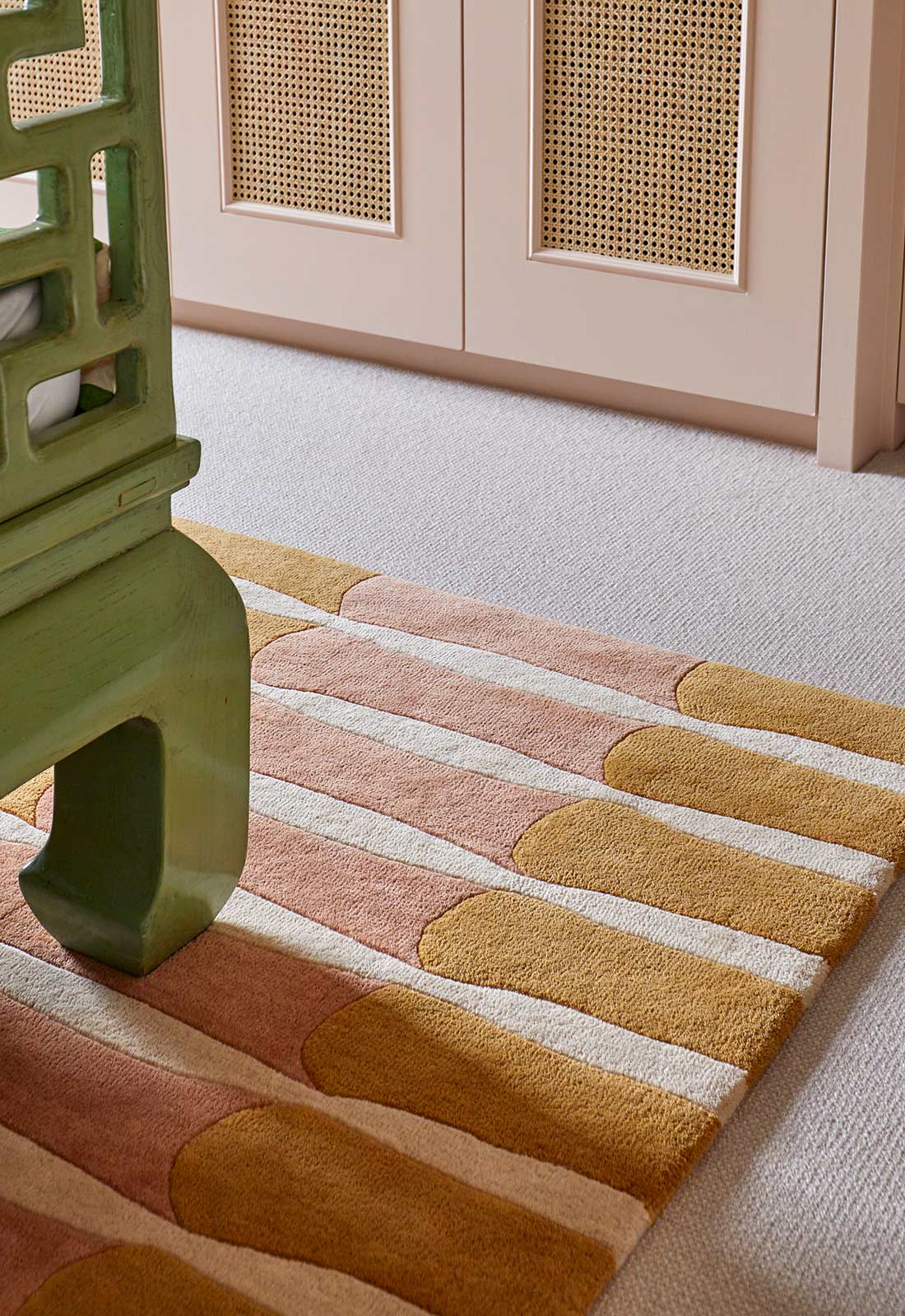 Covor Alice Crawley Bamboo Forrest Wool - Rose