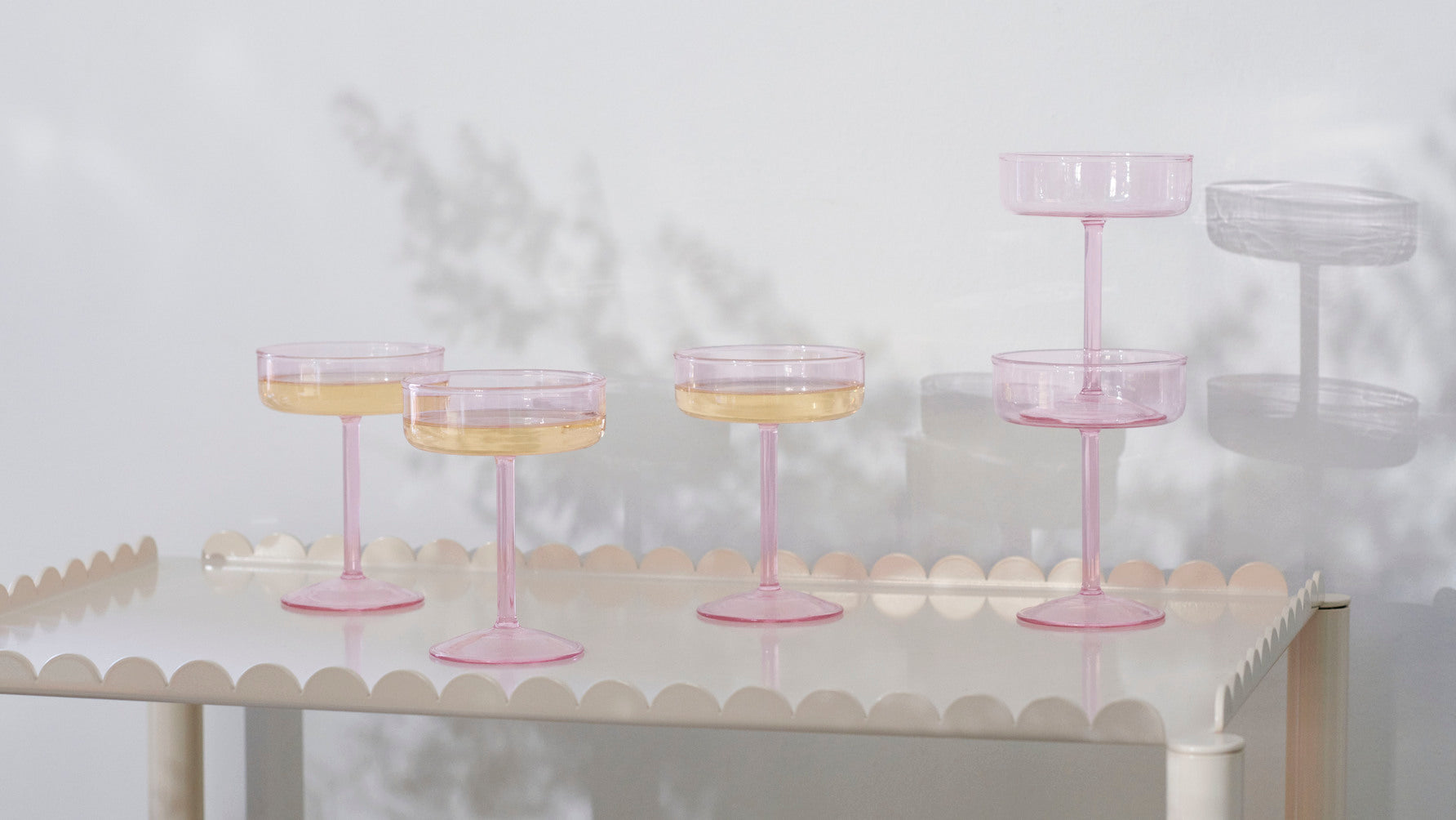 Set de 2 Pahare Tint Coupe - Roz