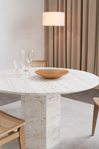 Masă De Dining Epic Rotundă - Neutral White