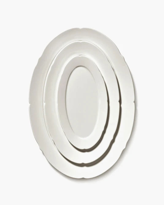 Farfurie Silhouette ovala L18 cm - Set de 4