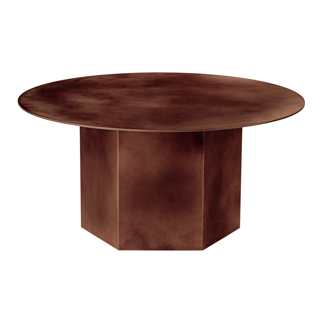 Epic Coffee Table Round - Earthy Red Steel