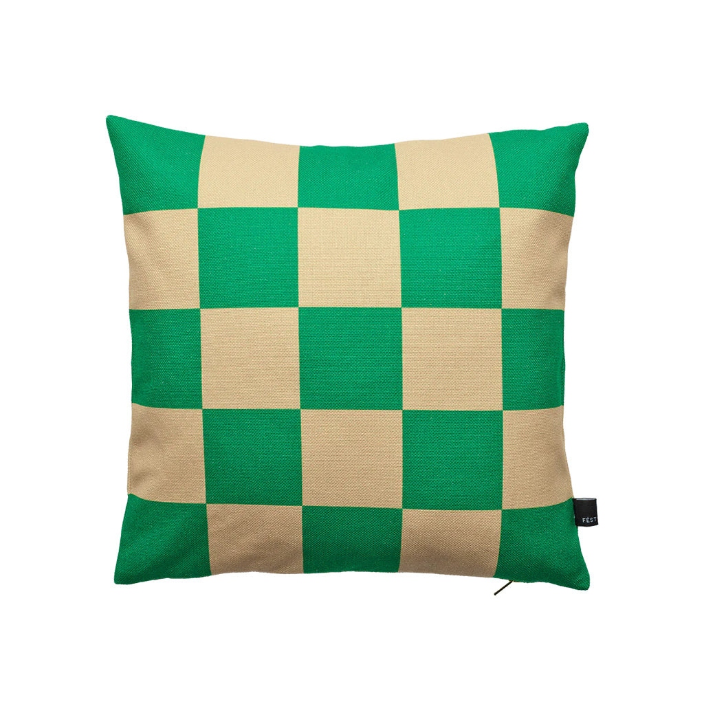 Cushion Checks M - Green/sand