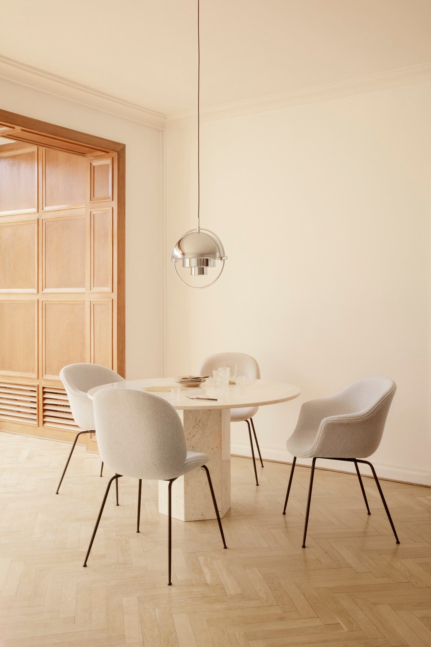 Masă De Dining Epic Rotundă - Neutral White