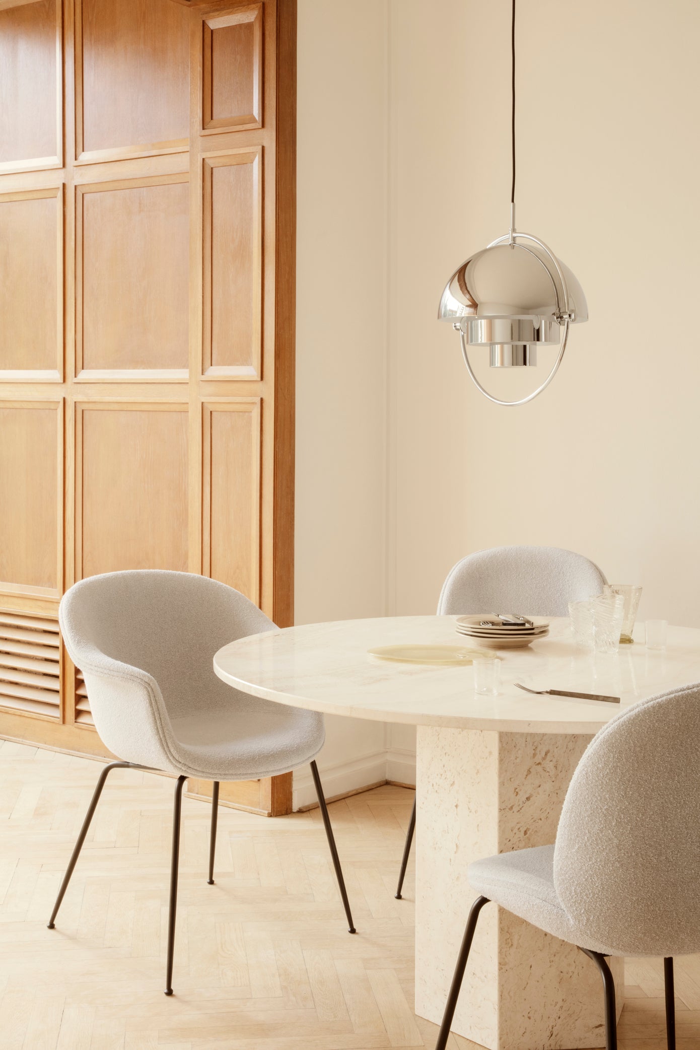 Masă De Dining Epic Rotundă - Neutral White