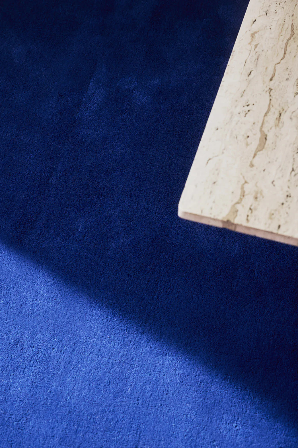 Solid Wool Rug - Blue Fonce