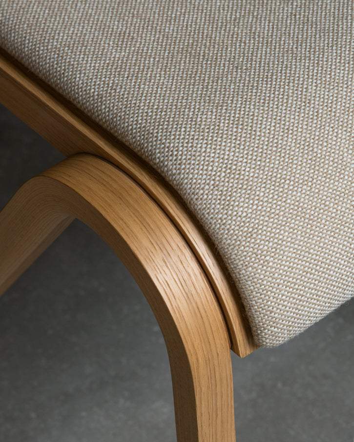 Ready Dining Chair - Natural Oak - Front Upholstered