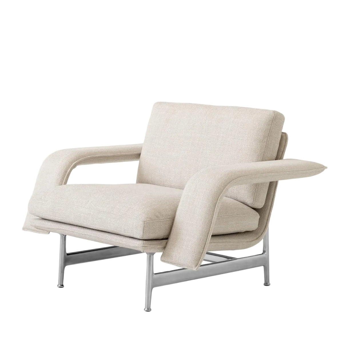 Meantime AV29 Lounge Chair - Polished Aluminium legs