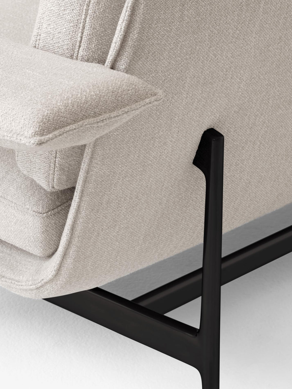 Meantime AV30 2-seater sofa - Black legs