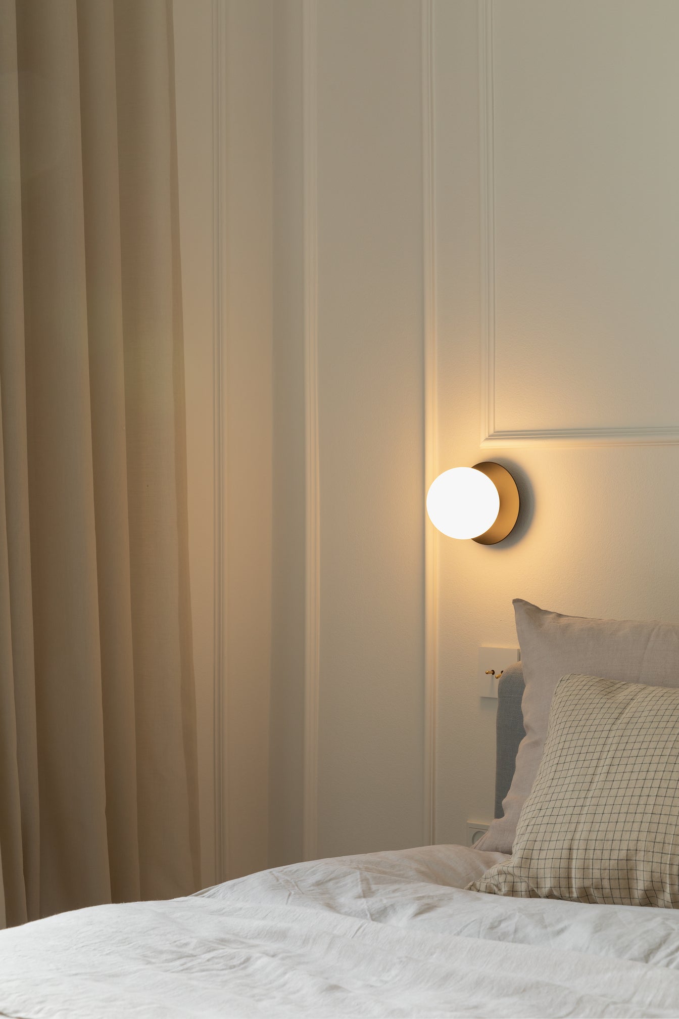 Aplica / Plafoniera Liila 1 - Black - Opal White
