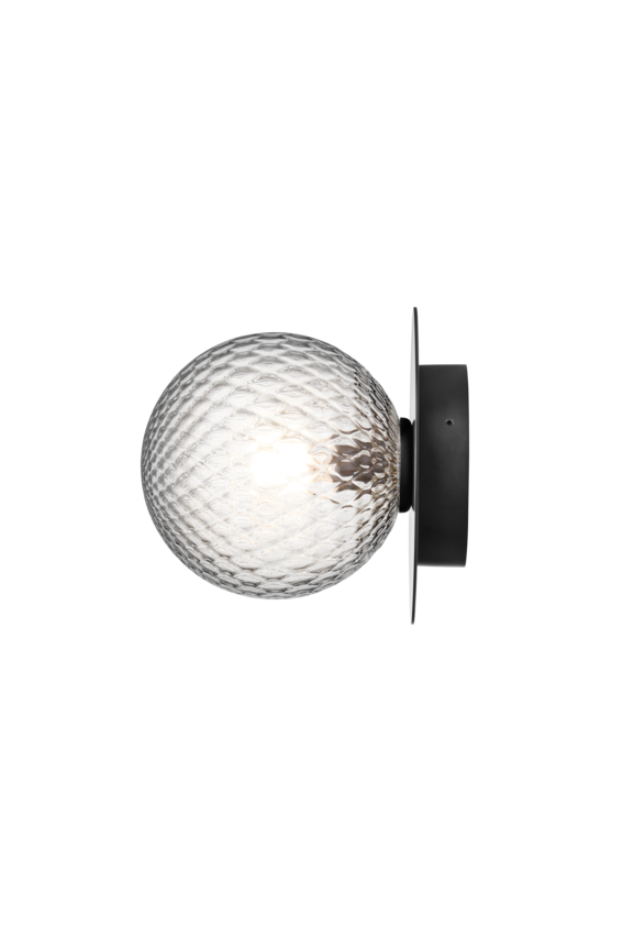Outdoor Wall / Ceiling Lamp Liila 1 - Black - Optic Clear