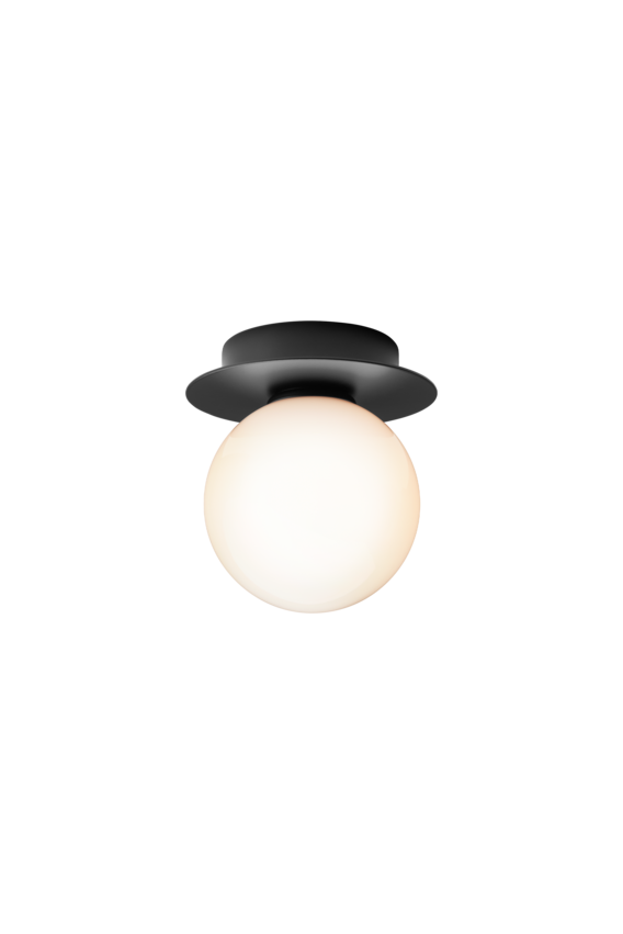 Aplica / Plafoniera Liila 1 - Black - Opal White
