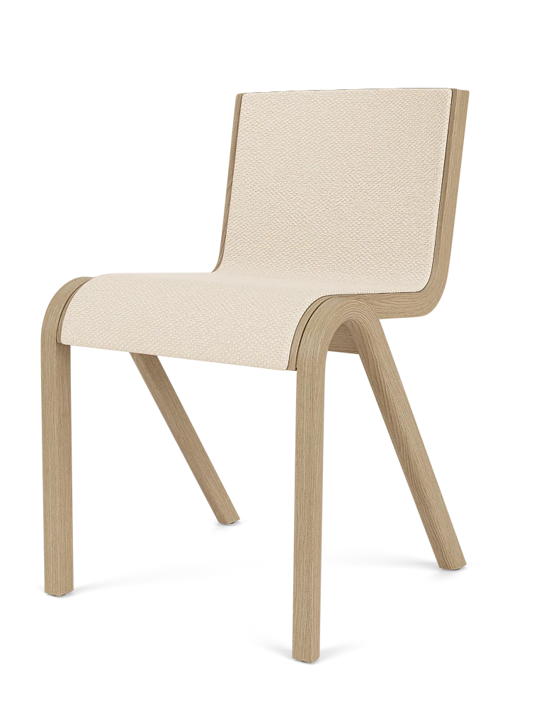 Ready Dining Chair - Natural Oak - Front Upholstered