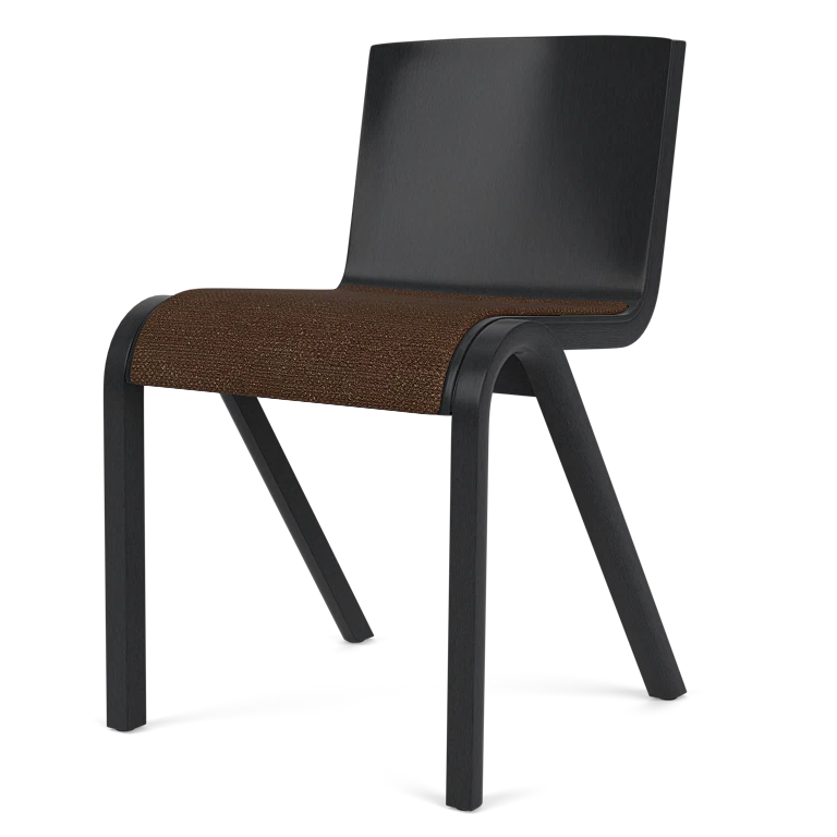 Ready Dining Chair - Black Oak - Seat Upholstered