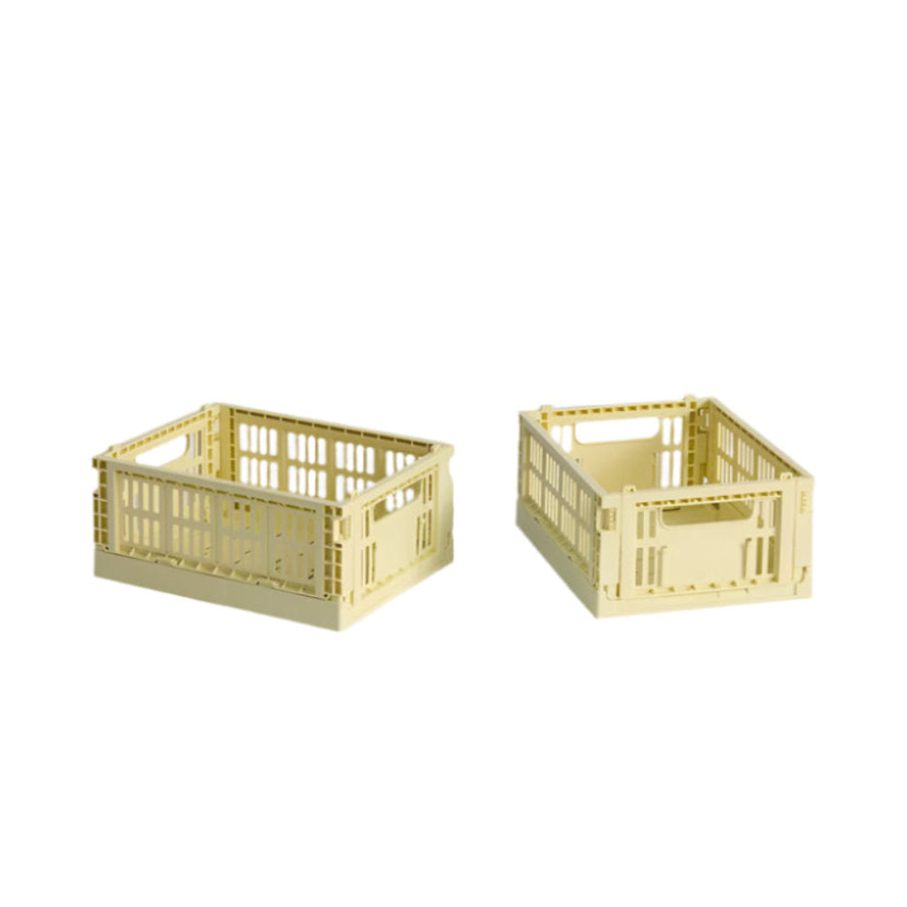 Colour Crate Mini-Set of 2 - Light yellow