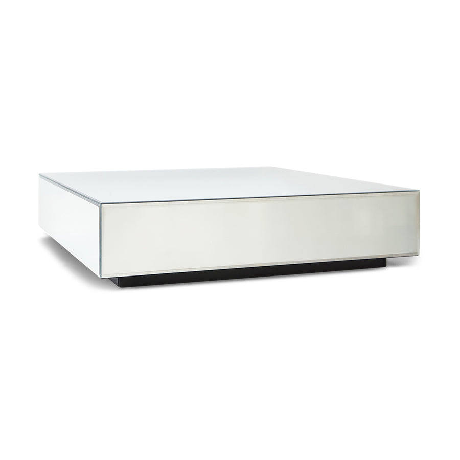 Măsuță Mirror block clear, 90x90cm