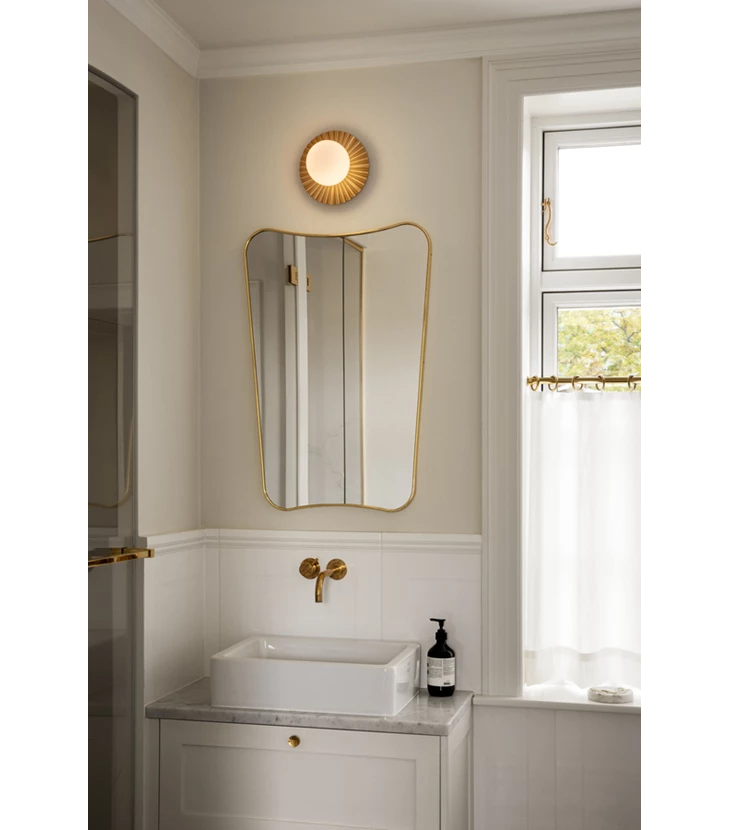 Aplica / Plafoniera Liila Muuse Small IP44, nordic gold / opal
