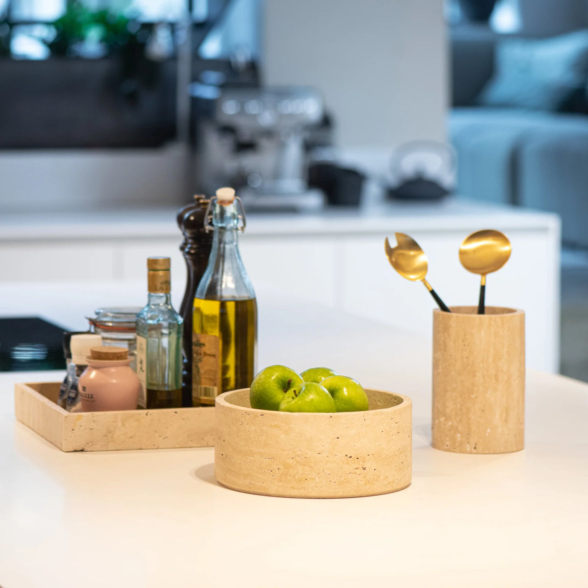 Travertine Square Tray