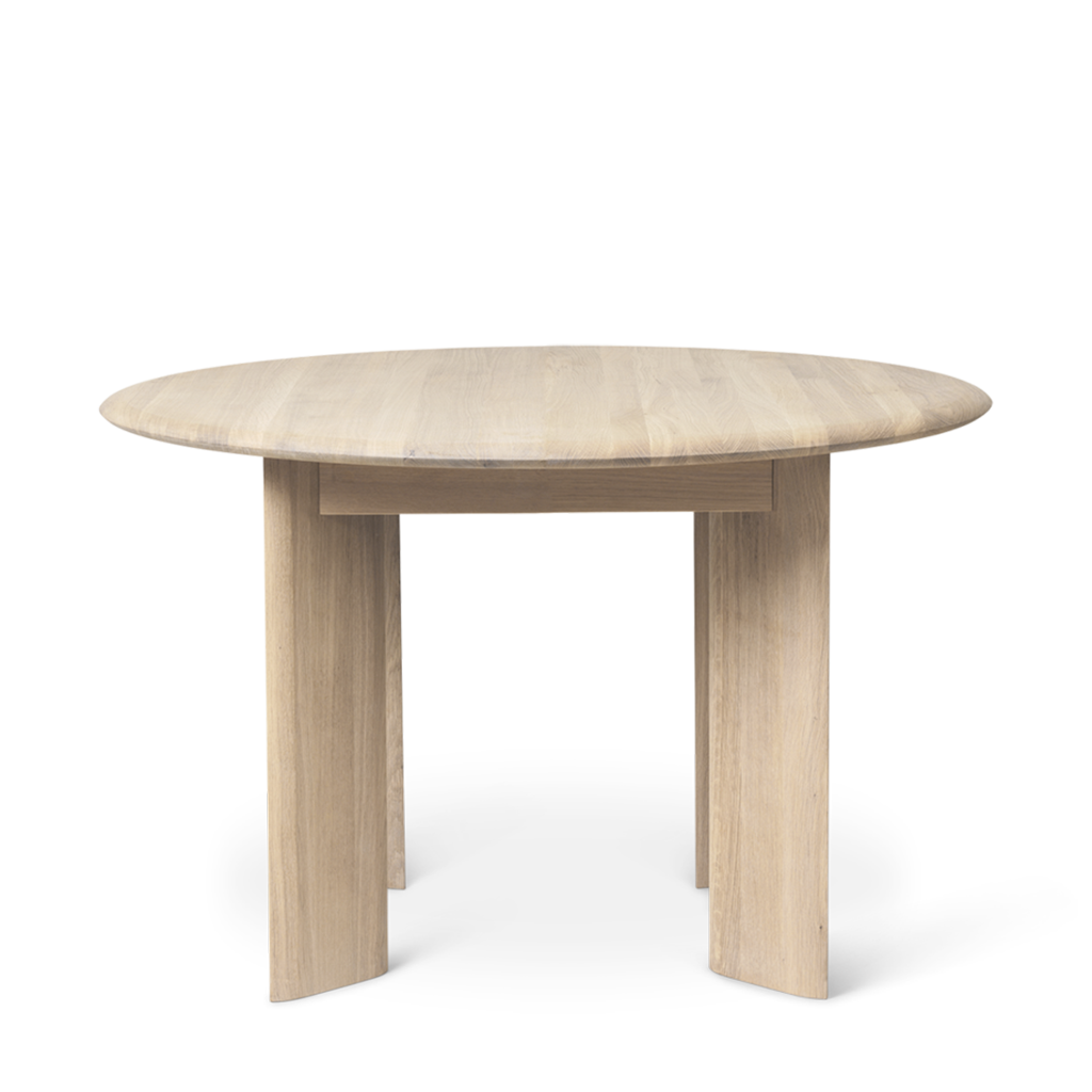 Masă Bevel Round - Stejar alb