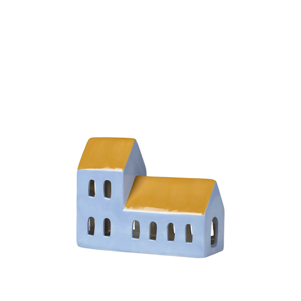Ornament House Bo Ceramic - Pigeon Blue / Harvest Gold