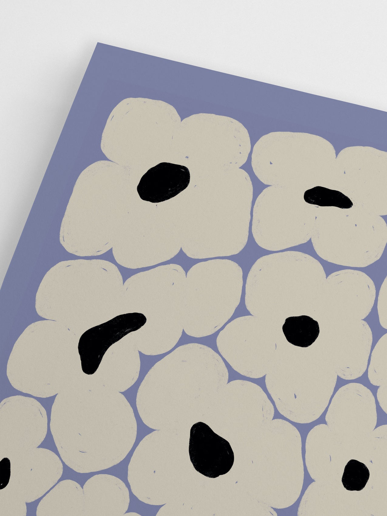 Poster Flower Bed Blue