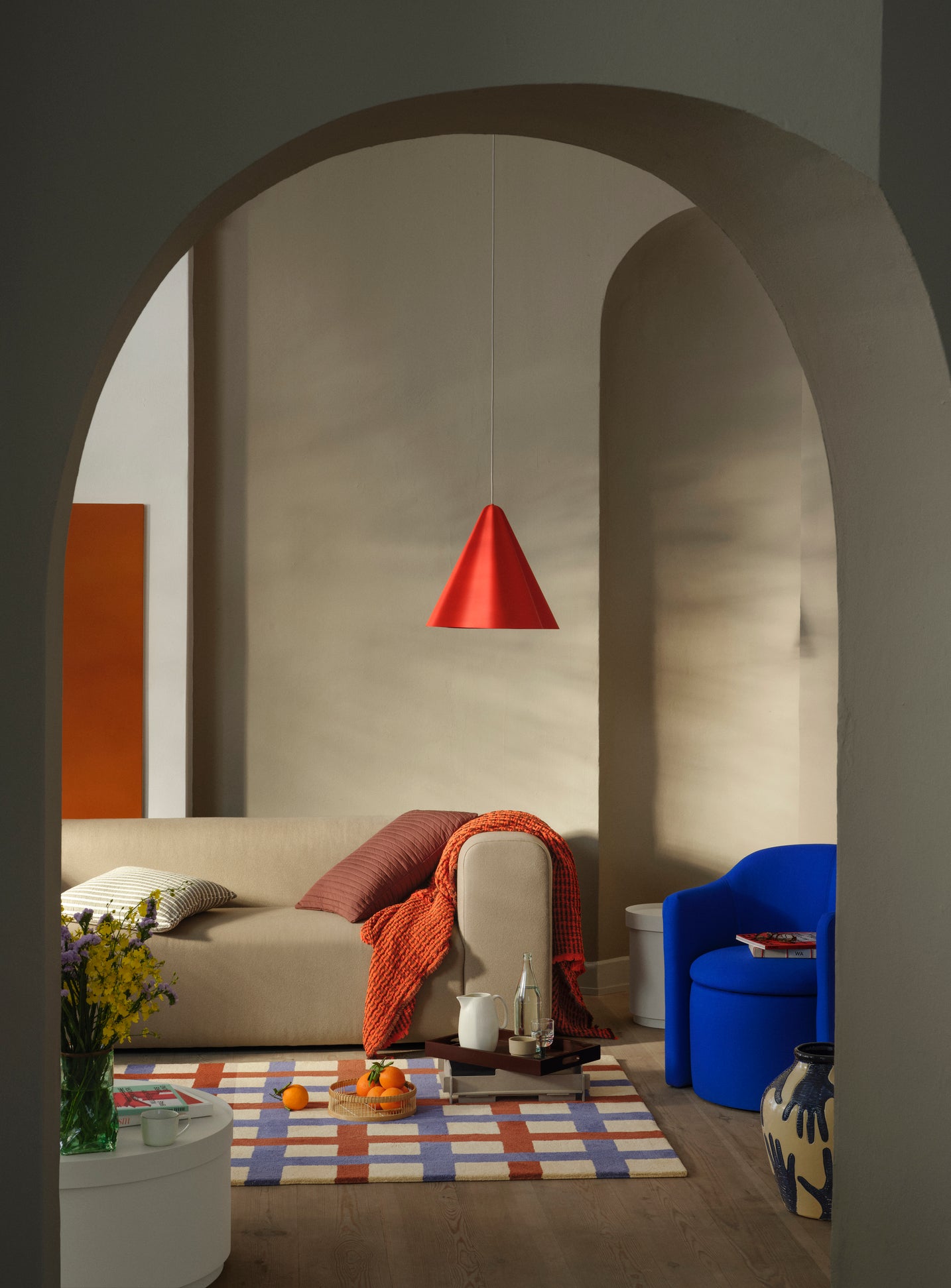 Pendant Lamp Skirt Iron, Small - Pureed Pumpkin