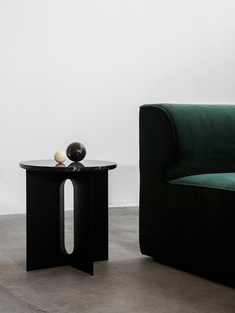Blat măsuță Androgyne - Marmură Nero Marquina