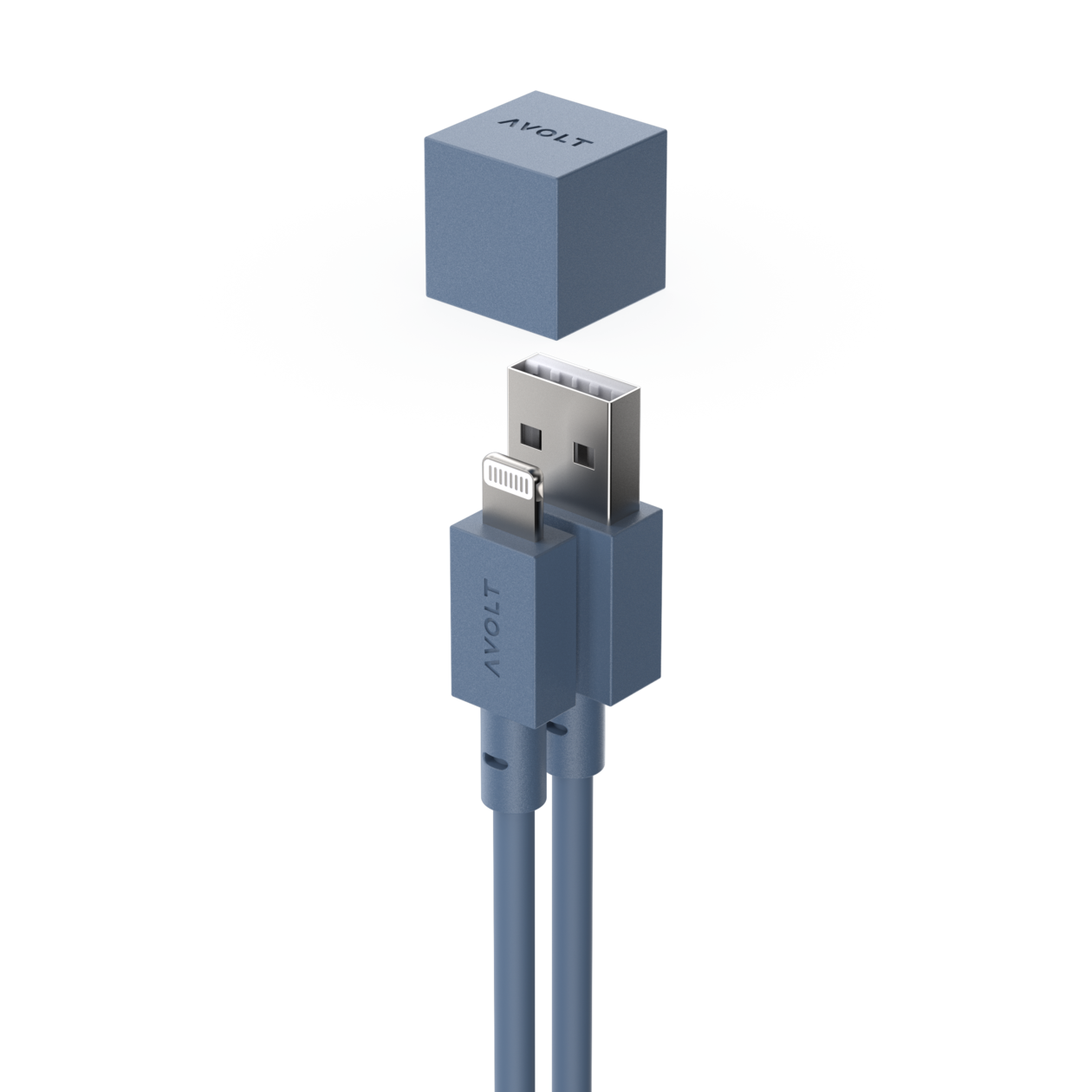 Cable 1 USB-A to Apple Lightning - Ocean Blue