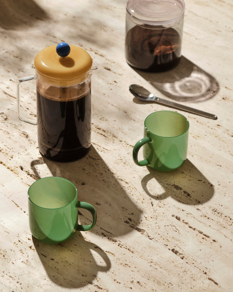 Borosilicate Mug Set of 2 - Jade Green
