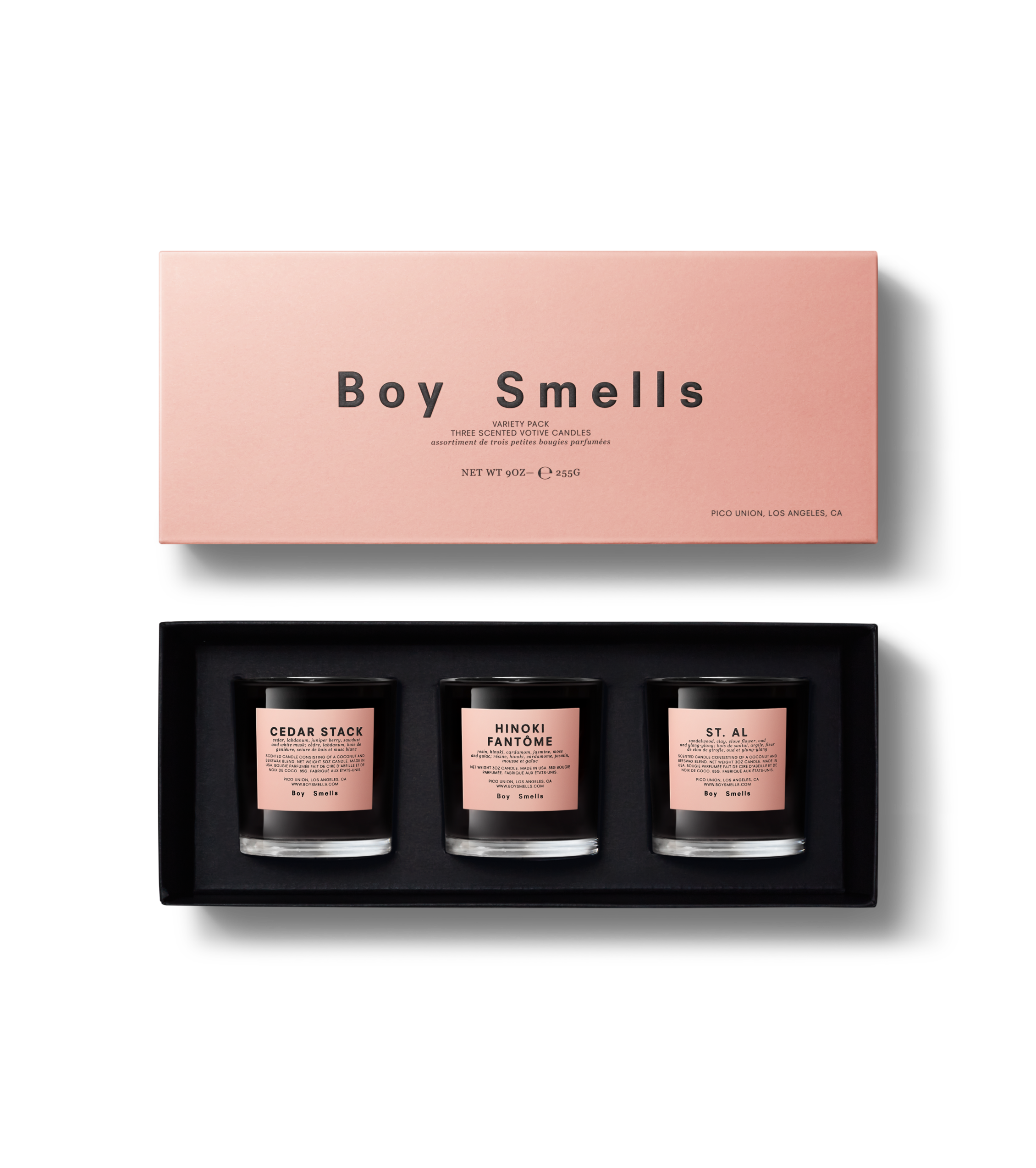 Cedar, Hinoki & St. Al Votive Set