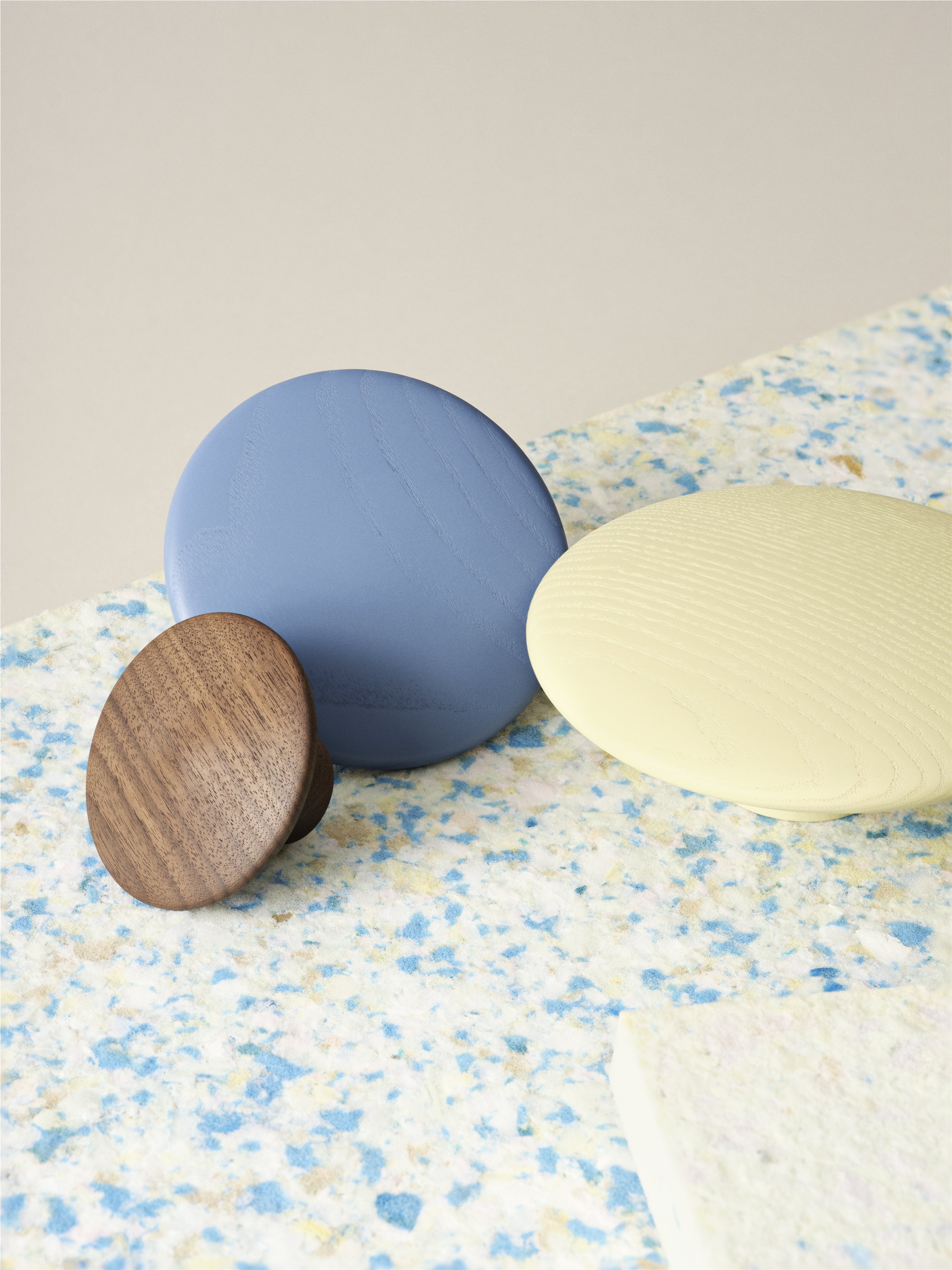 Dots Wood - Bleu