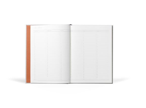 Even Work Journal, Large - Light Grey