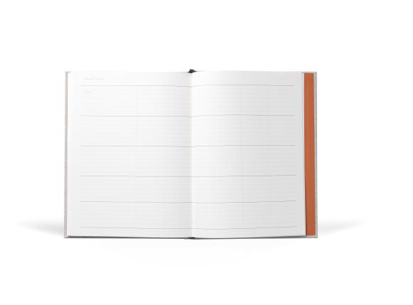 Even Work Journal, Large - Light Grey