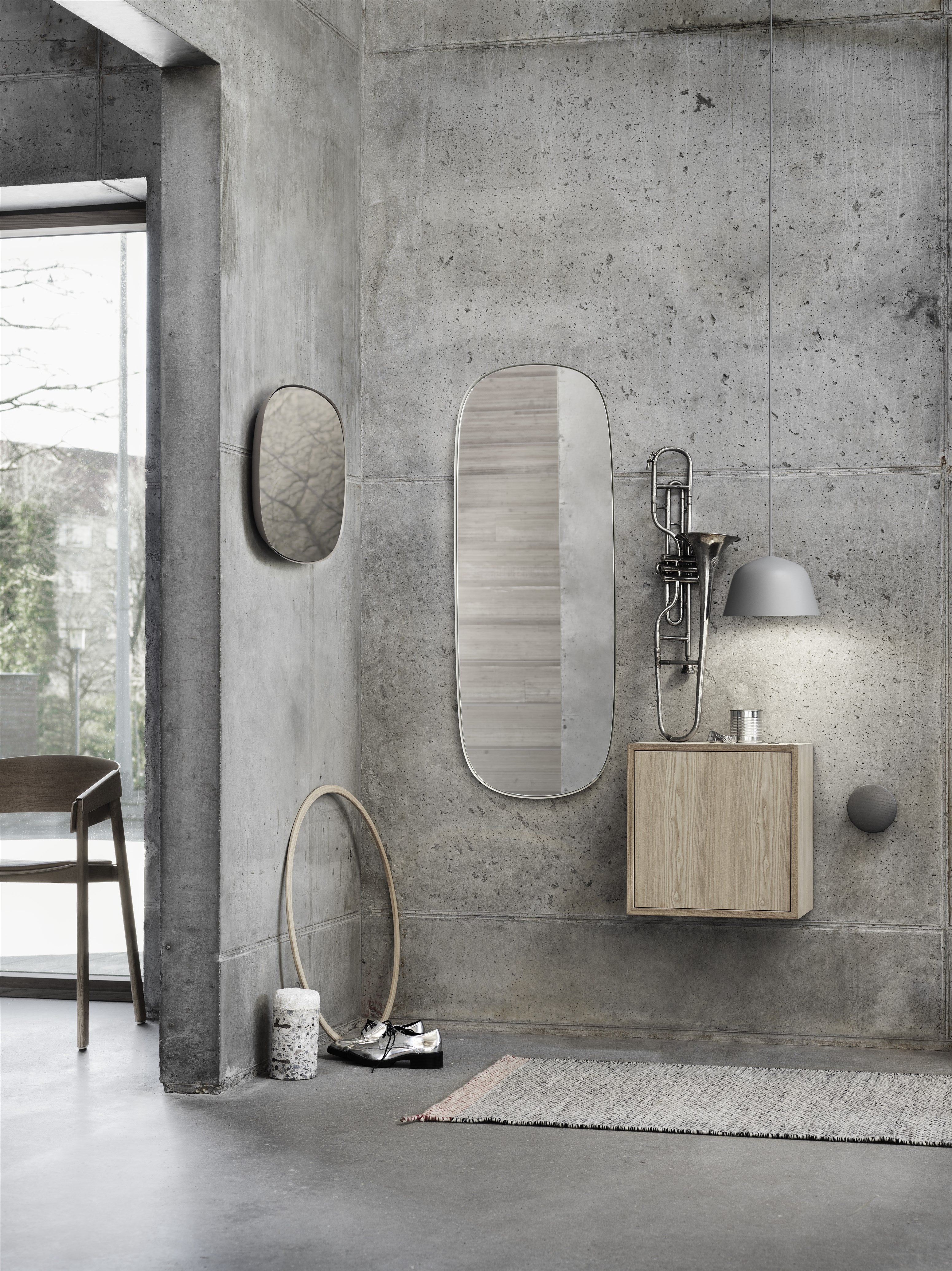Framed Mirror Large - Taupe, Clear