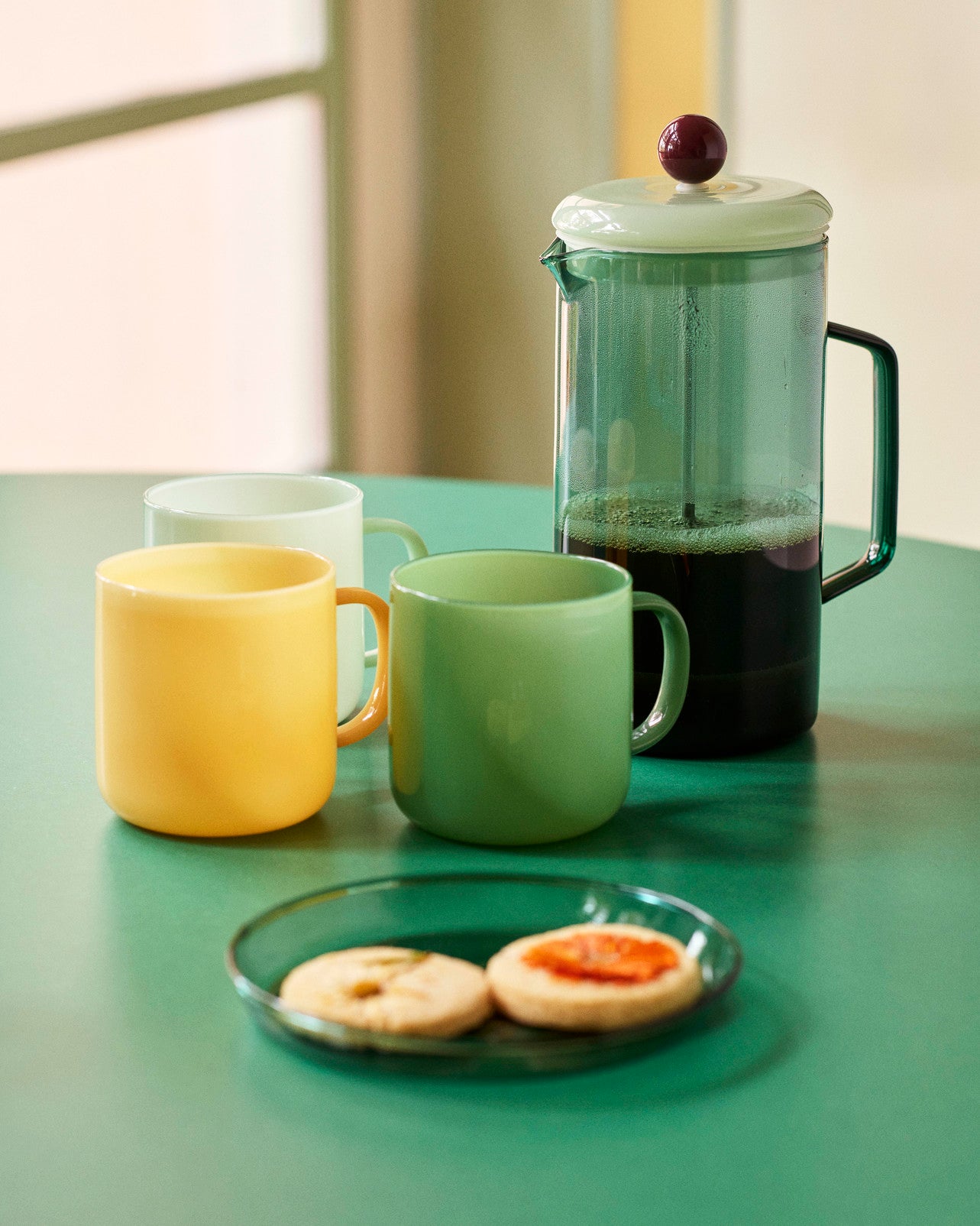 Borosilicate Mug Set of 2 - Jade Yellow