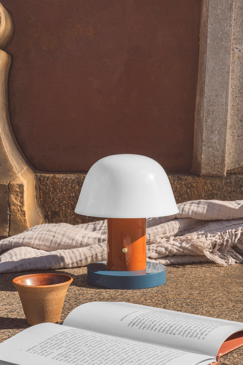 Lampă portabilă Setago JH27 - Ruginiu & Bleumarin
