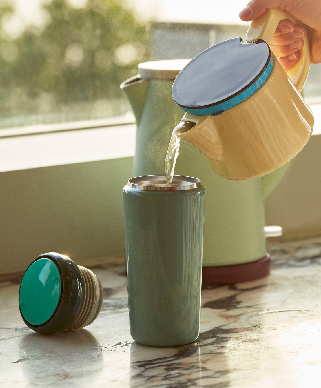 Coffee Pot 0.45L - Light yellow