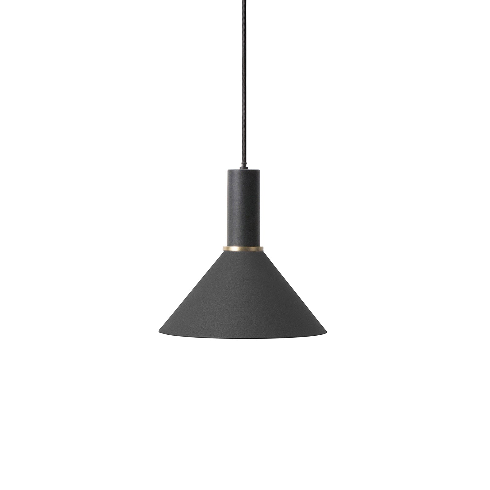Corp de iluminat Cone Shade Low Socket - negru